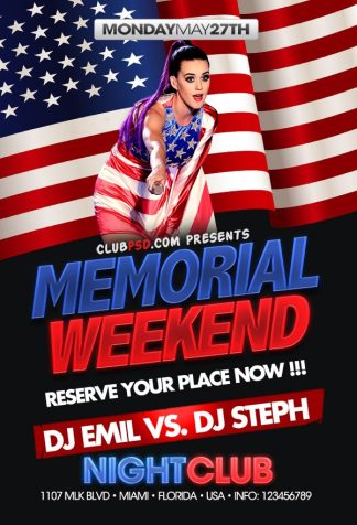 Memorial Day Weekend memorial day weekend Seasonal flyers