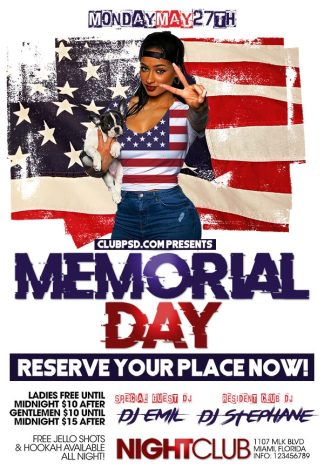 Memorial Party memorial party Seasonal flyers