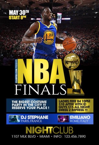 Nba Finals Night nba finals night Event flyers