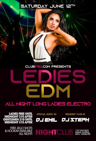 Retro Ladies Night retro ladies night Event flyers