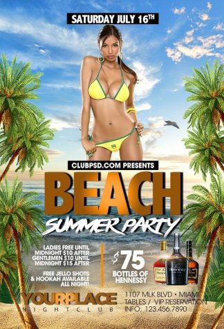 Beach Weekend beach weekend Seasonal flyers