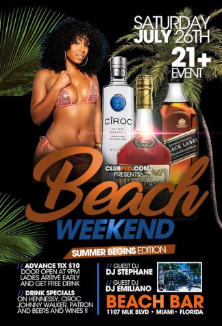 Weekend Beach Party weekend beach party Seasonal flyers
