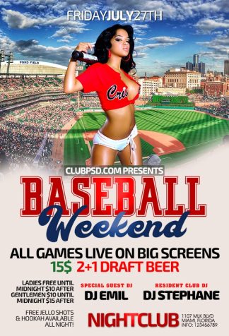 Baseball Party baseball party Event flyers