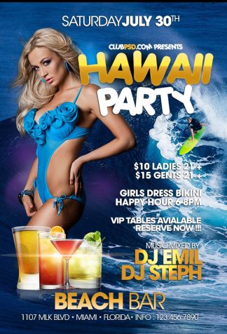 Hawaii Party hawaii party Community flyers