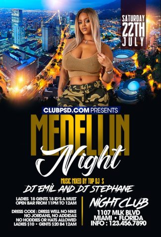 Medelin Night medelin night Community flyers