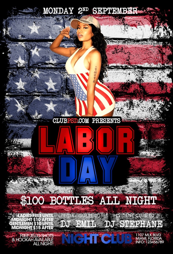 Labor Day Sexy Party labor day sexy party Seasonal flyers