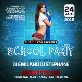 School Party Night school party night Seasonal flyers