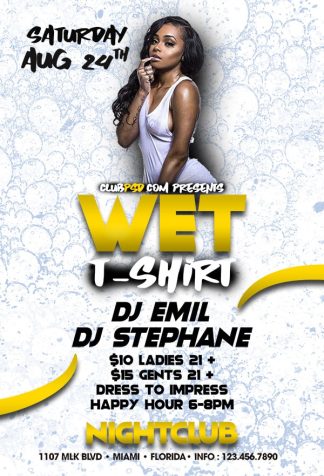 Wet Party wet party Event flyers