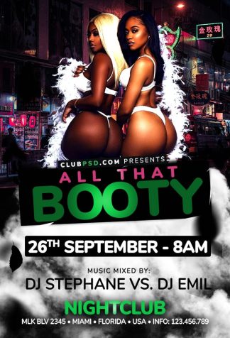 Sexy Booty Party sexy booty party Event flyers