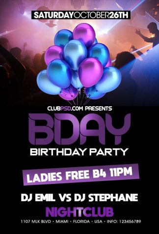 Happy Birthday To You happy birthday to you Event flyers