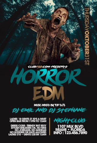 Horror horror Seasonal flyers