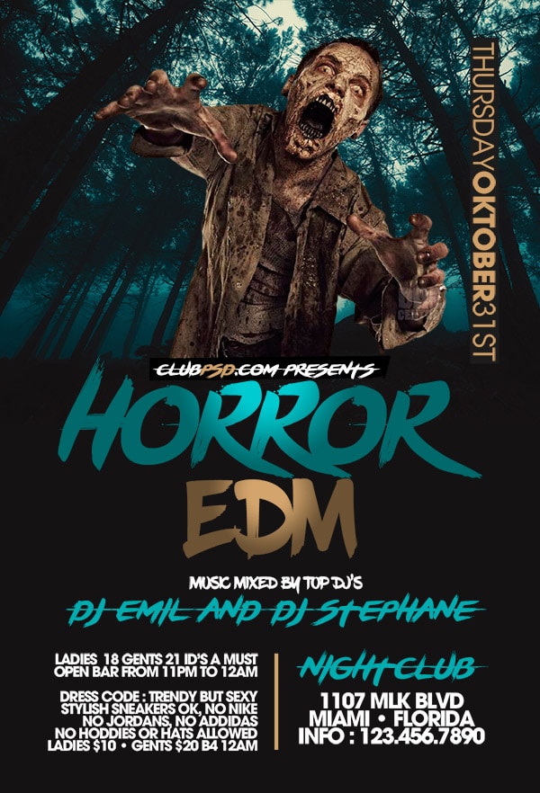 Horror horror Seasonal flyers