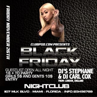Hot Black Friday Party hot black friday party Seasonal flyers