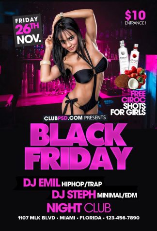 Sexy Black Friday Party sexy black friday party Seasonal flyers