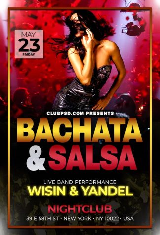 Bachata Nightclub Party bachata nightclub party Music flyers