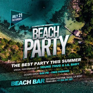 Beach Summer Party Flyer