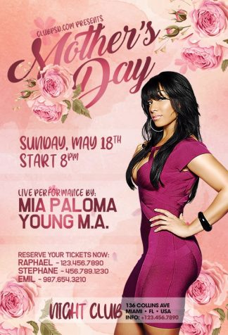 Mothers Day Nightclub Party mothers day nightclub party Seasonal flyers