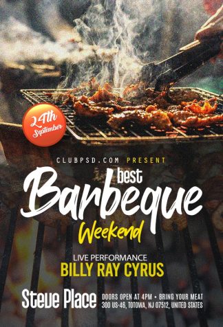 Best Barbeque Weekend best barbeque weekend Event flyers