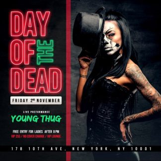 Day Of The Dead Nightclub Party day of the dead nightclub party Seasonal flyers