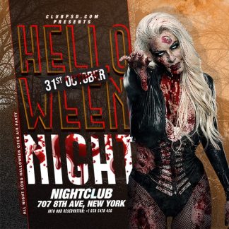 Halloween Nightclub Party halloween nightclub party Seasonal flyers