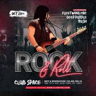 Rock And Roll Nightclub Party rock and roll nightclub party Music flyers