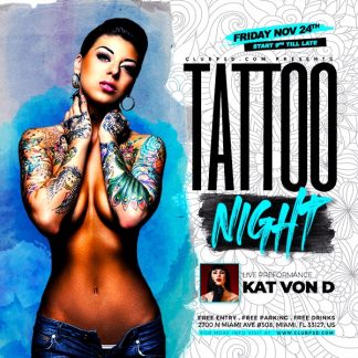 Tattoo Nightclub Party tattoo nightclub party Event flyers