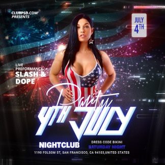 Independence Day Nightclub Party independence day nightclub party Seasonal flyers