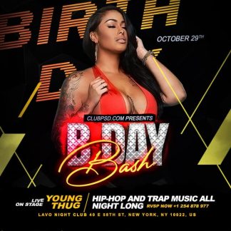 Happy Birthday Nightclub Party happy birthday nightclub party Event flyers
