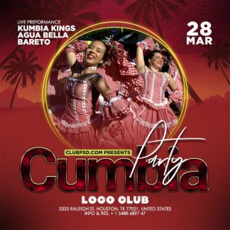 Cumbia Nightclub Party cumbia nightclub party Seasonal flyers