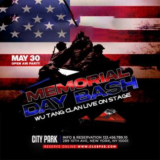 Memorial Day Nightclub Party Time memorial day nightclub party time Seasonal flyers