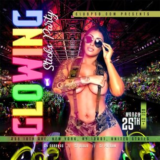 Nightclub Glow Party nightclub glow party Event flyers