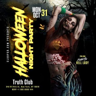 Halloween Night Party Club halloween night party club Seasonal flyers