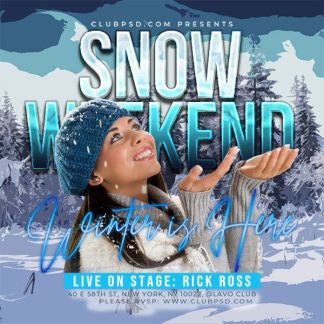 Winter Party Weekend winter party weekend Seasonal flyers