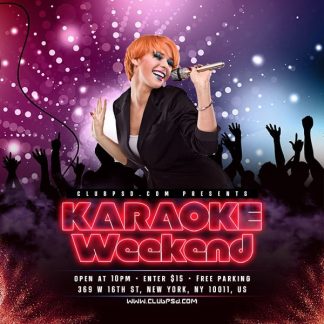 Karaoke Night Show Party karaoke night show party Event flyers
