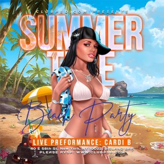Summer Time Party Nights summer time party nights Seasonal flyers