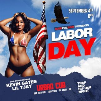 Labor Day Nightclub Party labor day nightclub party Seasonal flyers