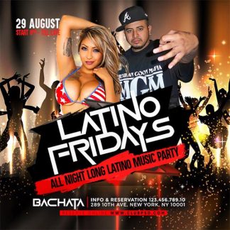 Latino Fridays Party latino fridays party Community flyers