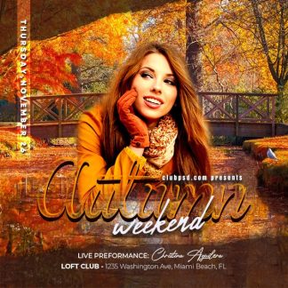Autumn Weekend Party autumn weekend party Seasonal flyers