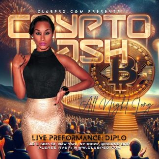 Nightclub Crypto Party nightclub crypto party Event flyers